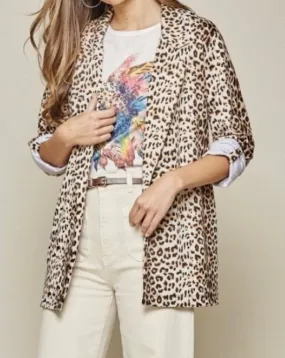 Knit Leopard Blazer | Andre by Unit