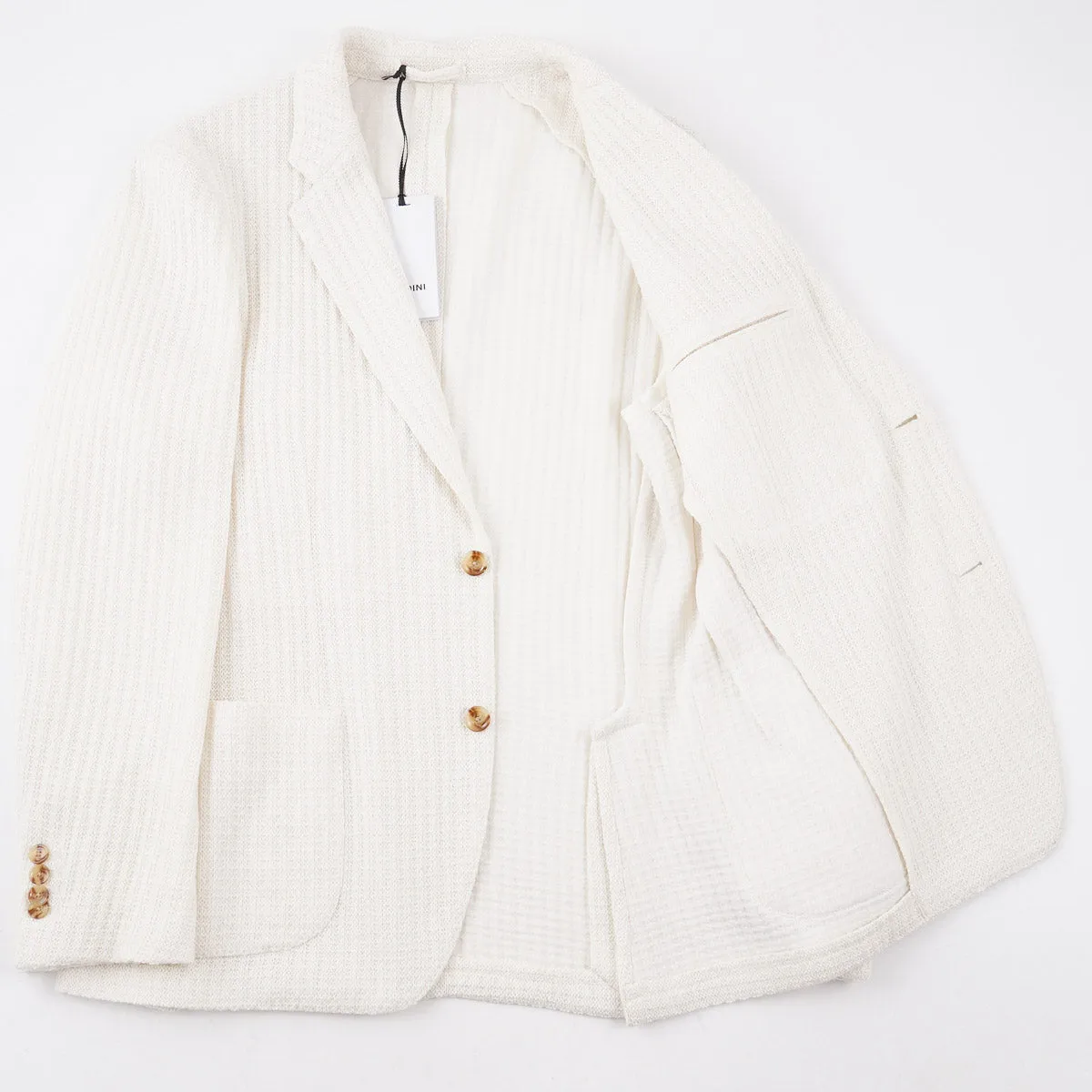 Lardini Knit Wool and Silk Blazer