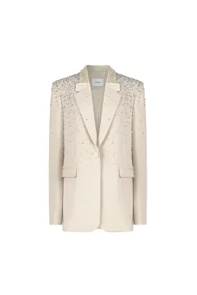 Lawrence Straight Stone Crepe Blazer
