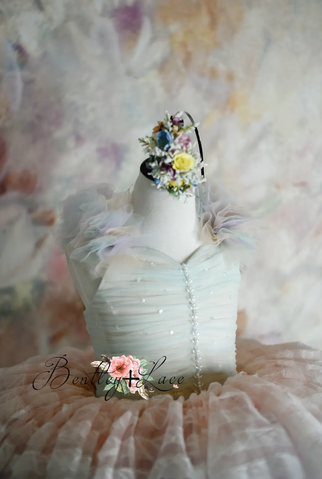 LEILA "Ruffled Rainbow" -   Petal Dress ( 6 Year - Petite 7 Year)
