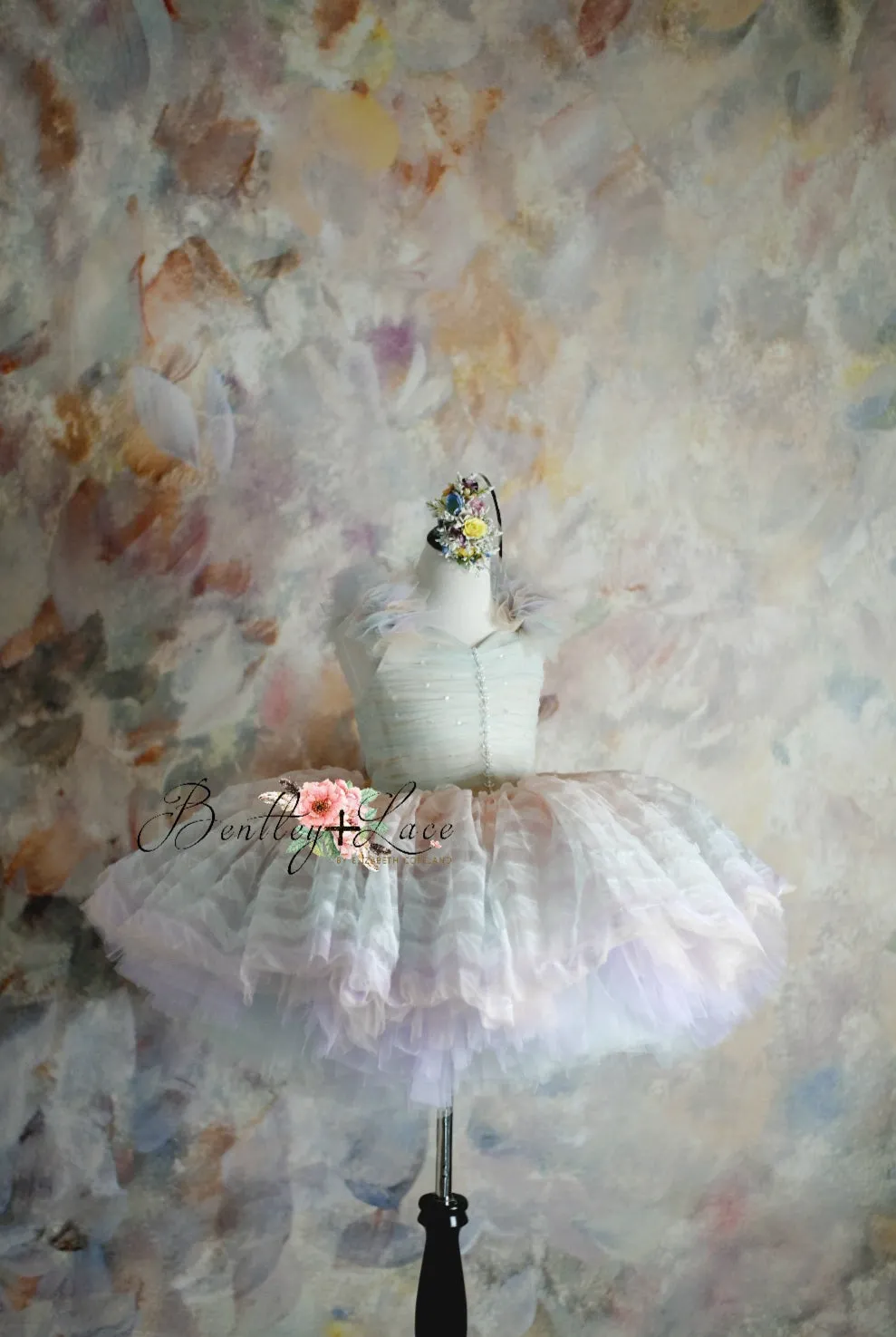 LEILA "Ruffled Rainbow" -   Petal Dress ( 6 Year - Petite 7 Year)