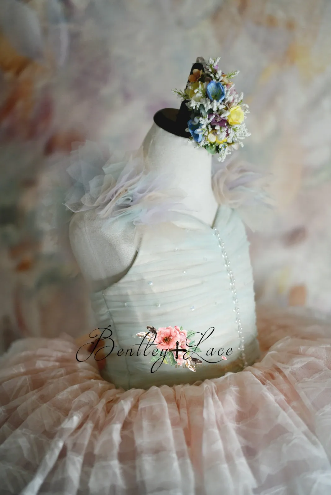 LEILA "Ruffled Rainbow" -   Petal Dress ( 6 Year - Petite 7 Year)