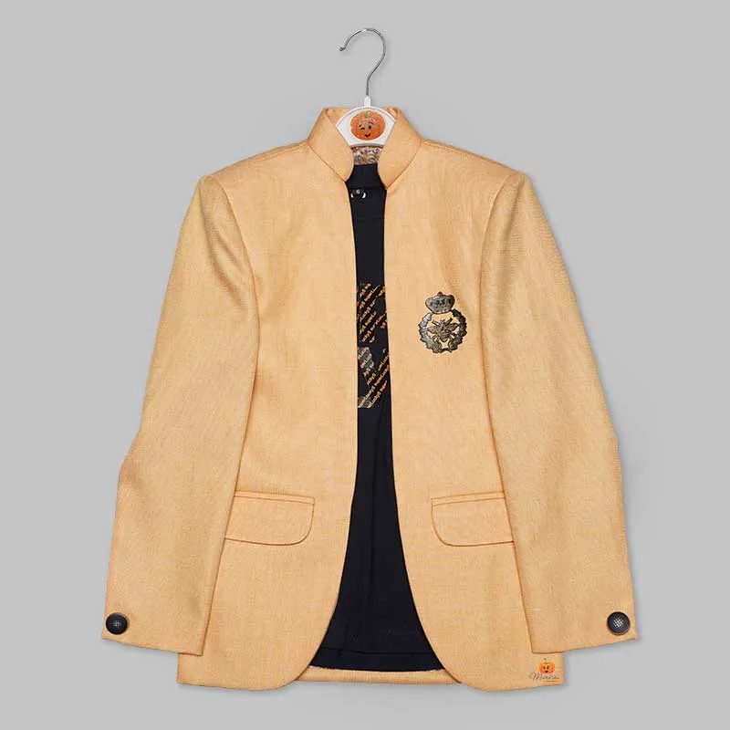 Lemon Party Wear Blazer for Boys