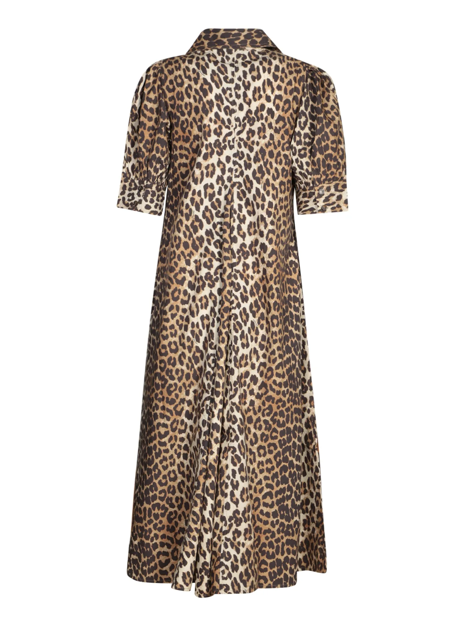 Leopard Cotton Midi Dress