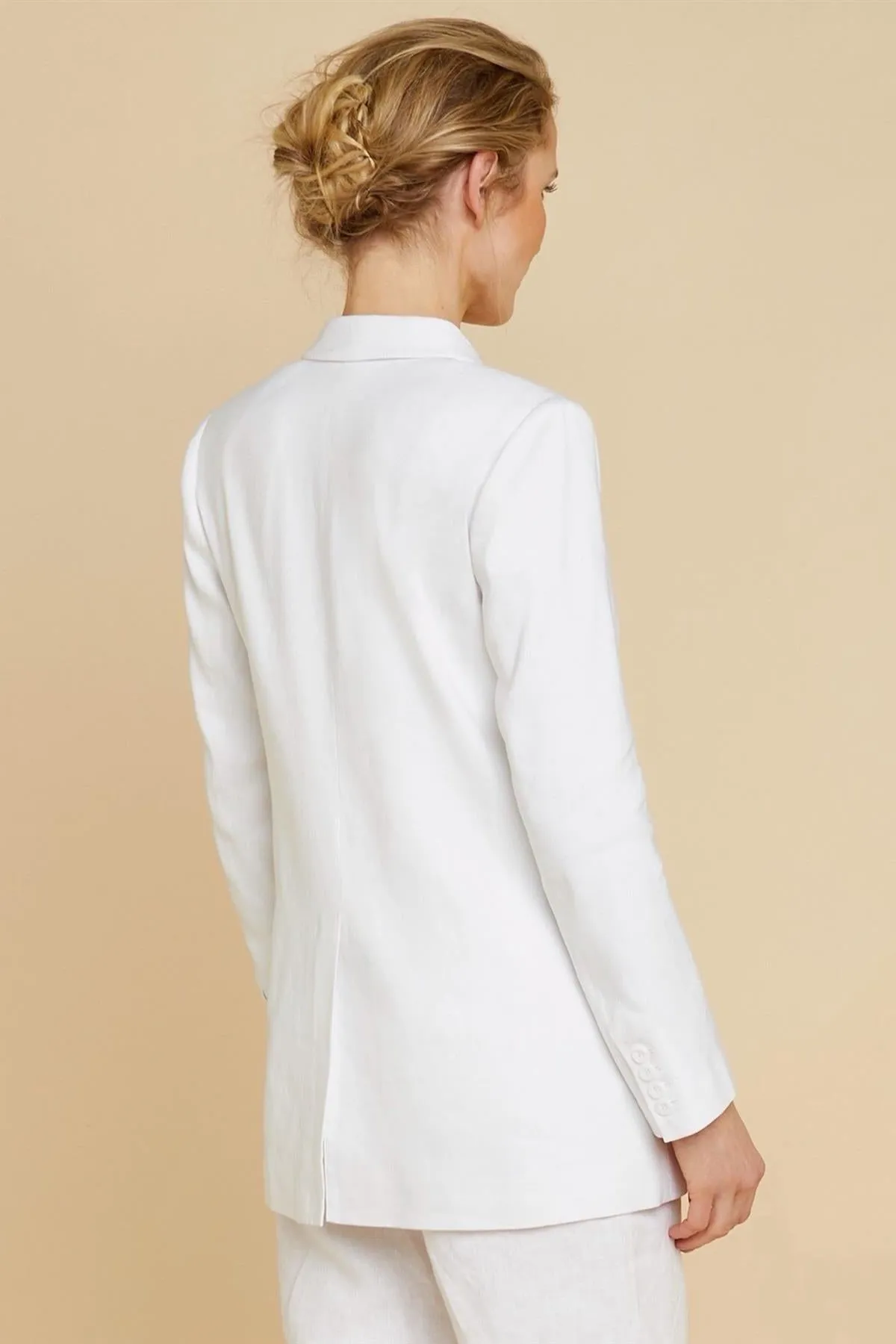 Linen Double-Breasted Blazer