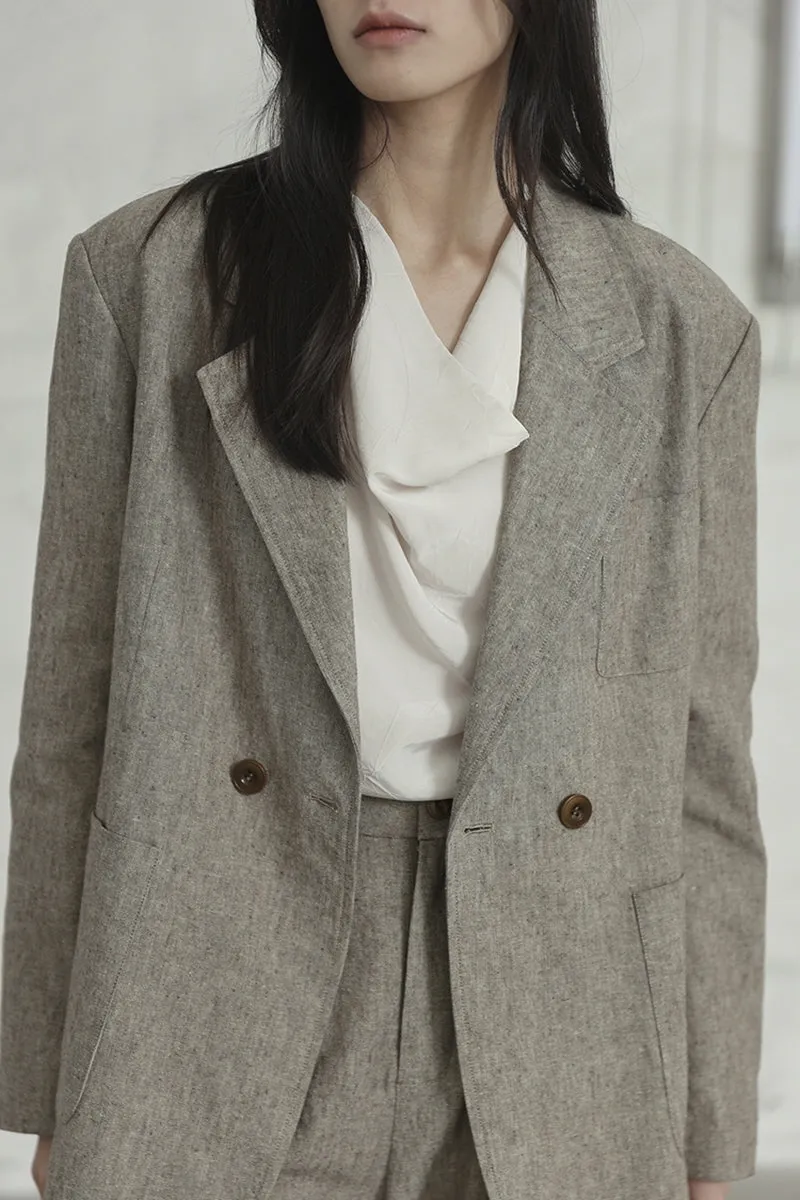 Linen Suit Set & Casual Blazer