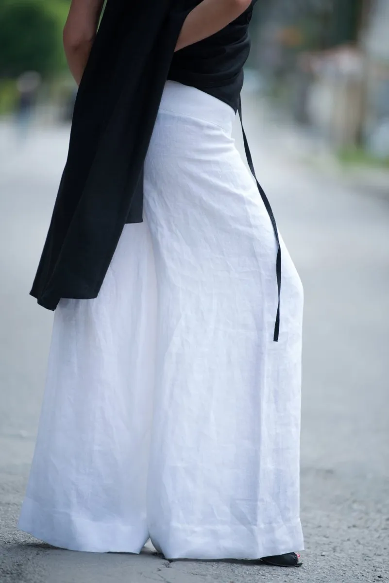 Linen Wide Pants PAMELA