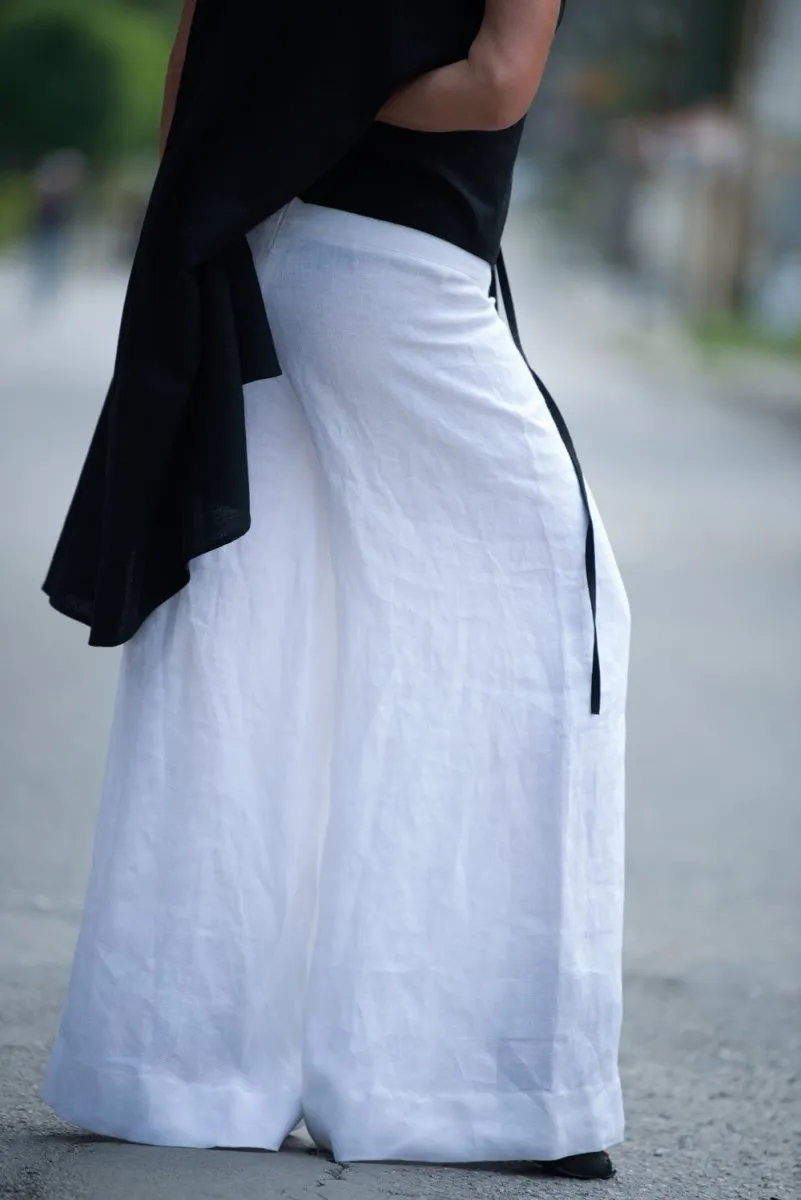 Linen Wide Pants PAMELA