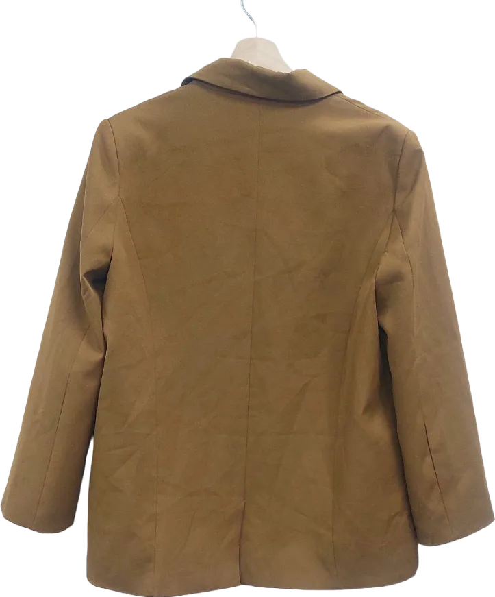Lioness Brown Double Breasted Blazer UK S
