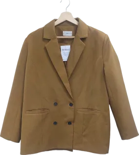 Lioness Brown Double Breasted Blazer UK S