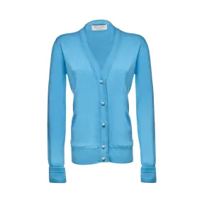 Lisa Cardigan in Aqua