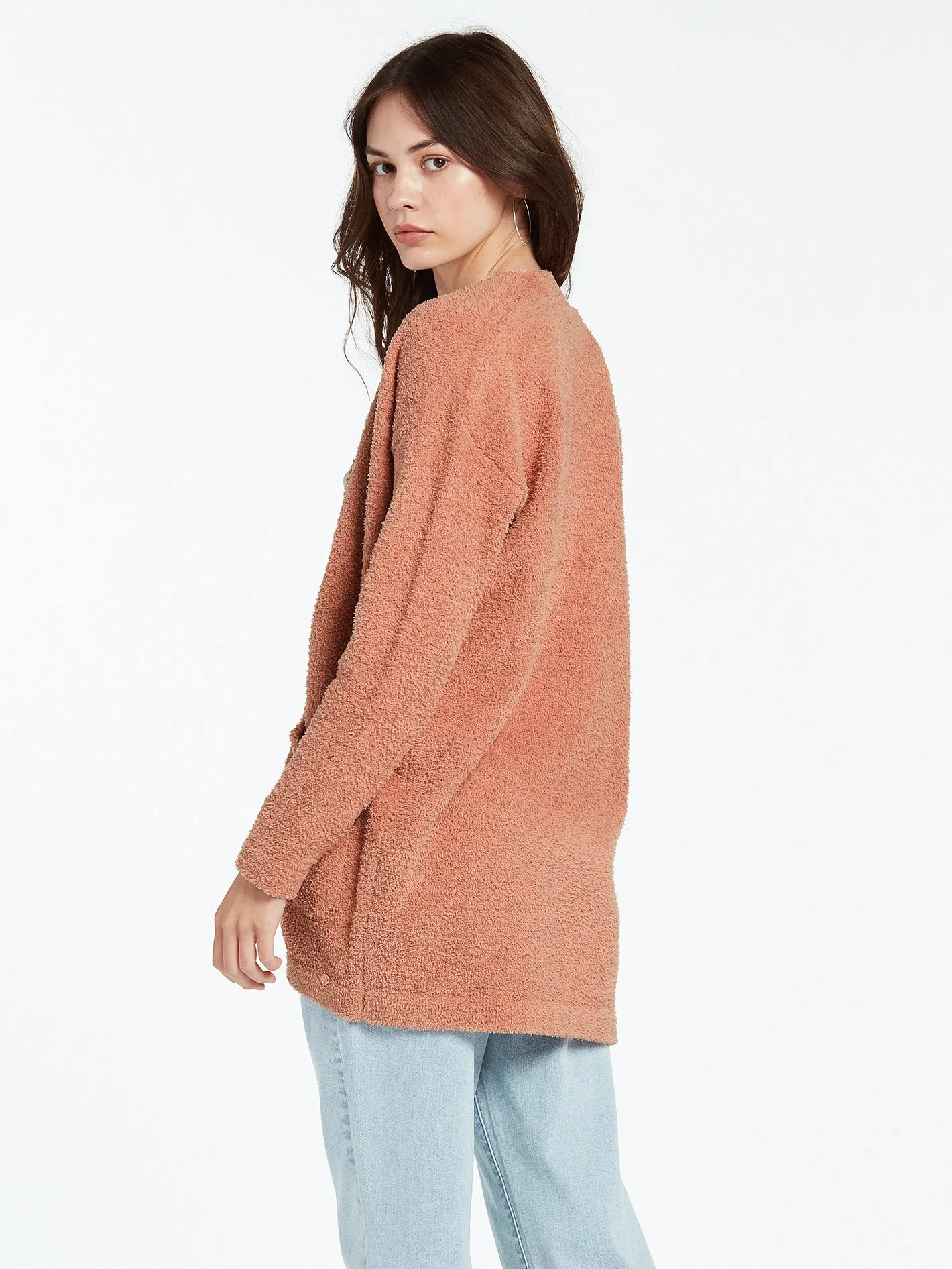 Lived In Lounge Cardigan - Light Mauve