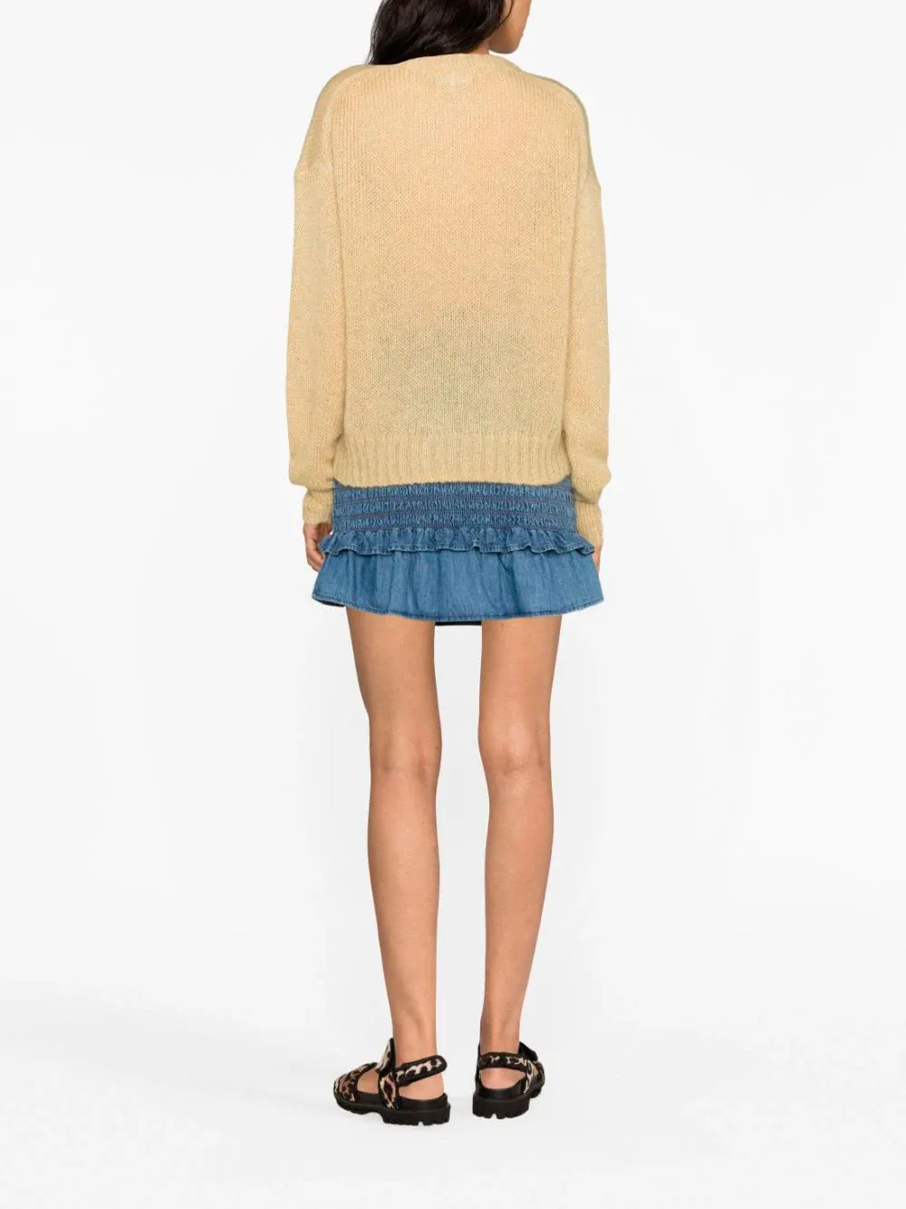 Logo-embroidered knitted jumper