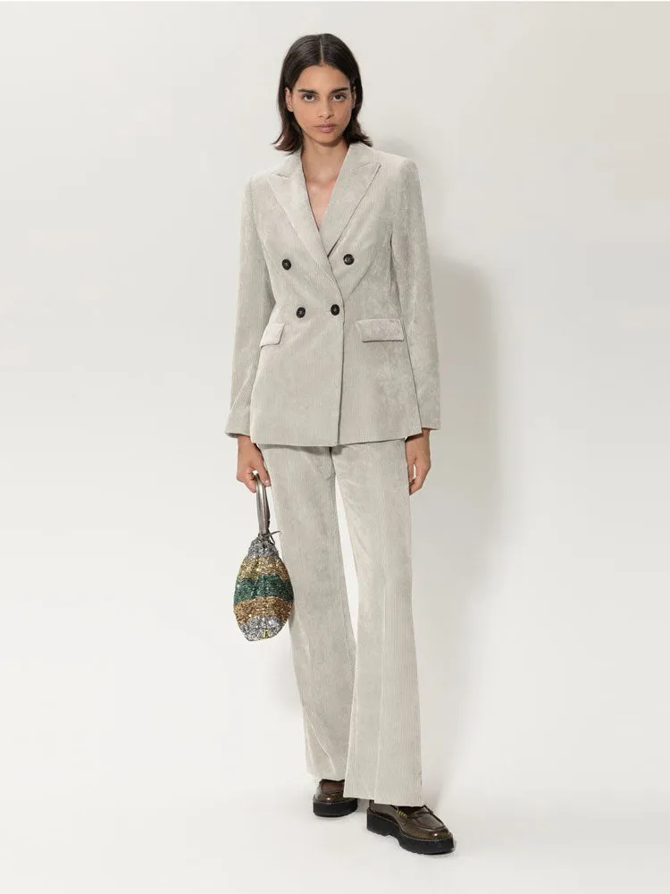 Luisa Cerano Corduroy Blazer Stone