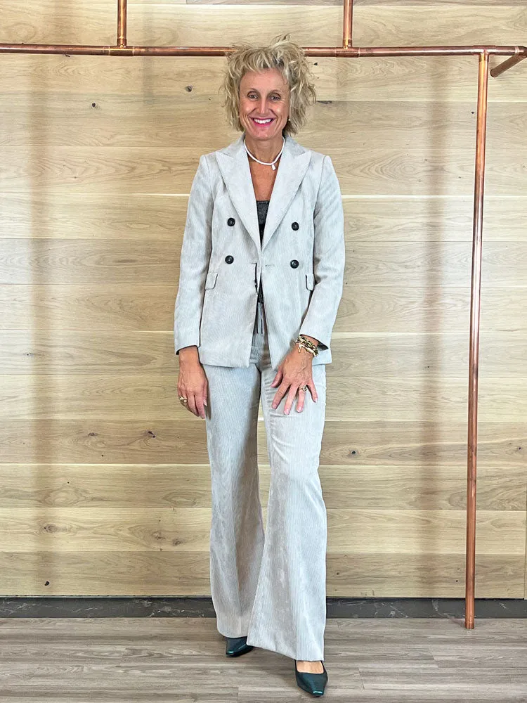 Luisa Cerano Corduroy Blazer Stone