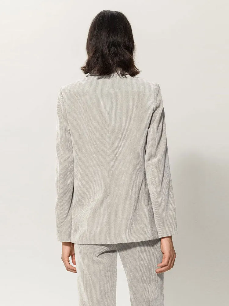Luisa Cerano Corduroy Blazer Stone