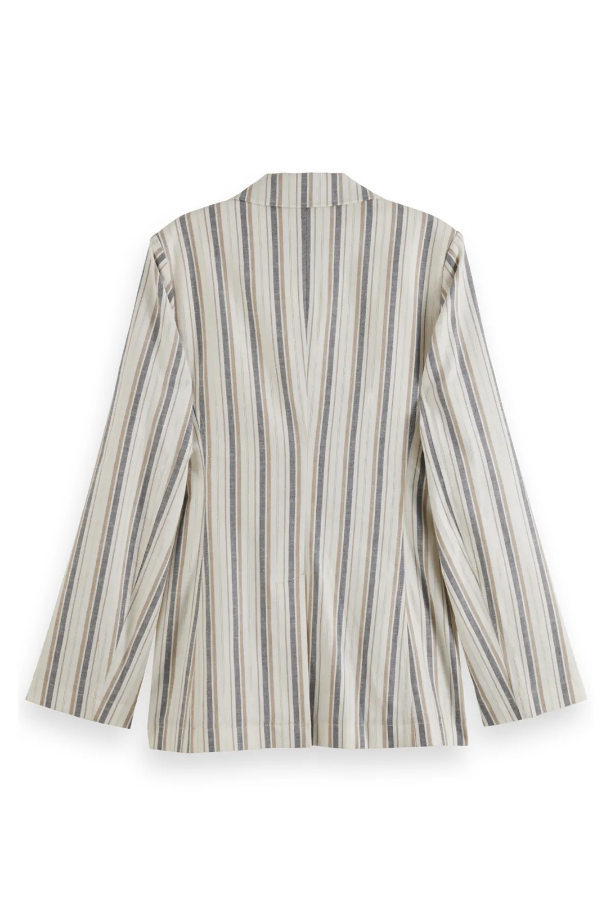 LUREX LINEN BLEND BLAZER STRIPE