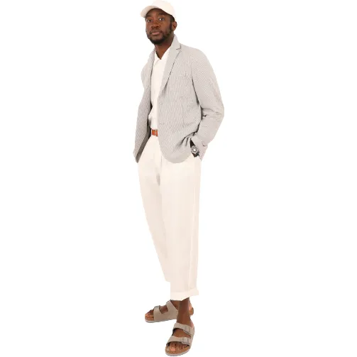 M Blazer Coolmax Seersucker, Light Grey