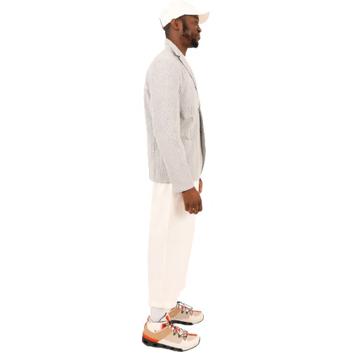 M Blazer Coolmax Seersucker, Light Grey
