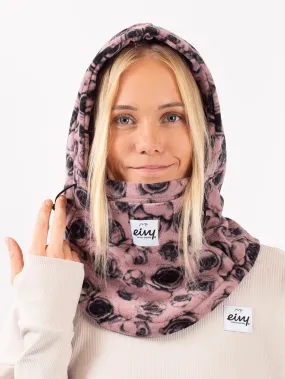 Mandy Fleece Charcoal Woodrose Hood