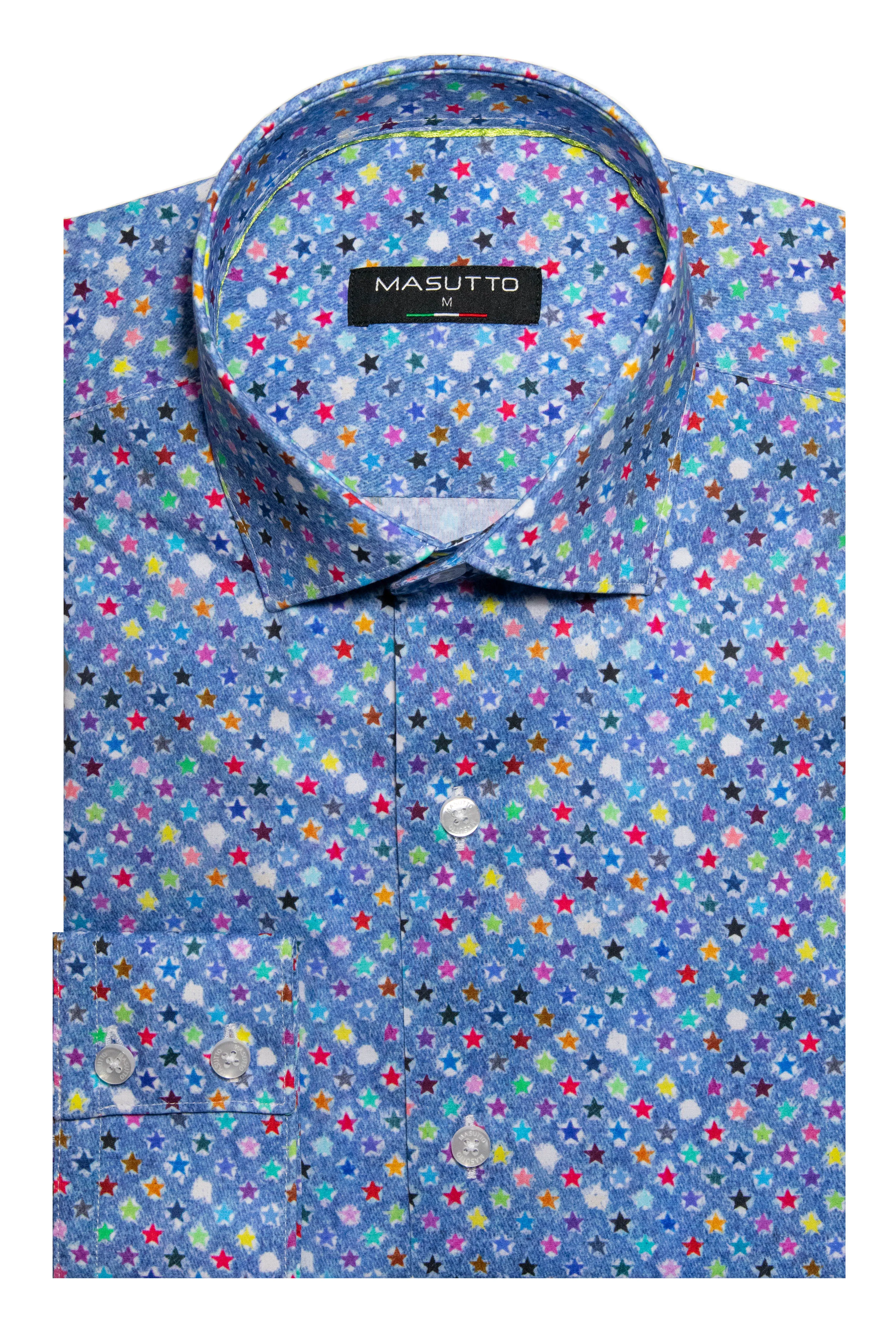 MASUTTO ENRIQUE/92 LONG SLEEVE BUTTON DOWN SHIRT