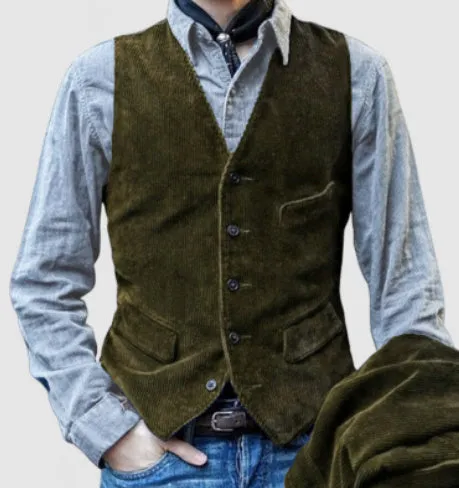 Men's Corduroy Winter Blazer - Warm Solid Color Casual Jacket Fashion Coat