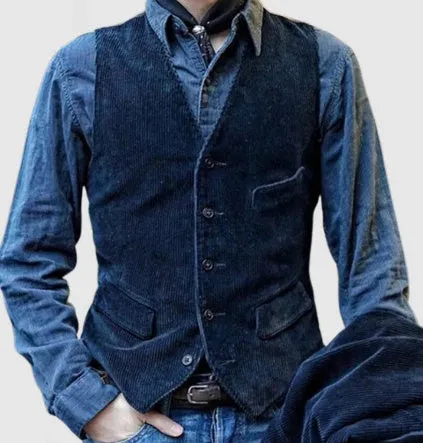 Men's Corduroy Winter Blazer - Warm Solid Color Casual Jacket Fashion Coat