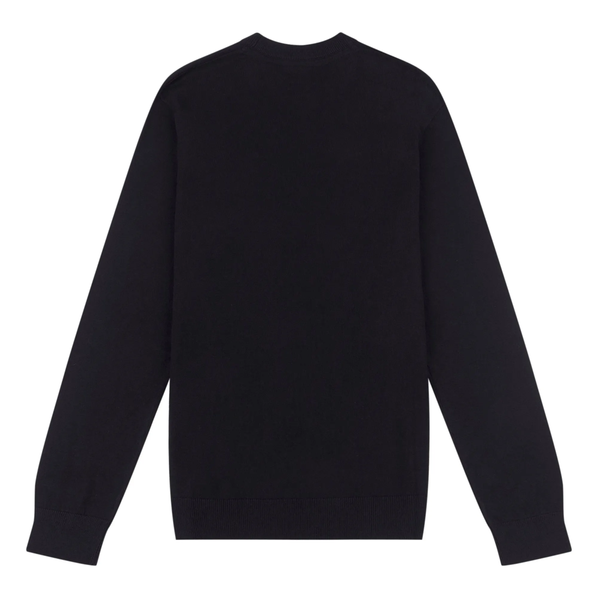 Mens Cotton Crewneck in Black Bright White DHM
