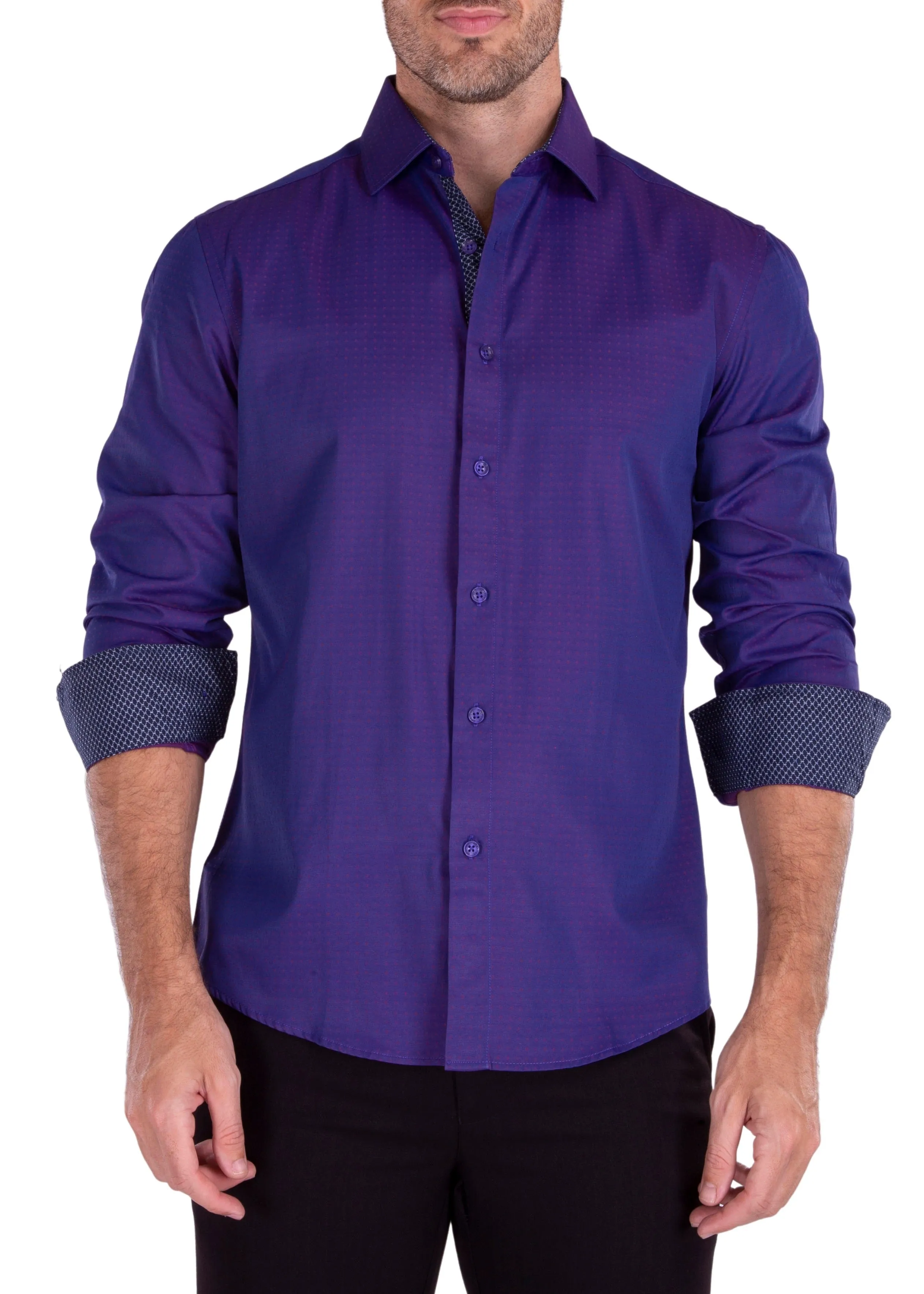 Men's Dress Shirt Long Sleeves Shirt | Modern Fit European Design | 232233