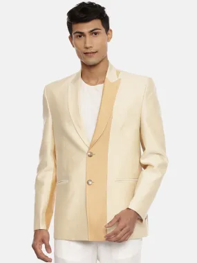 Men's Gold and Beige Formal Jacket  - MMJ083