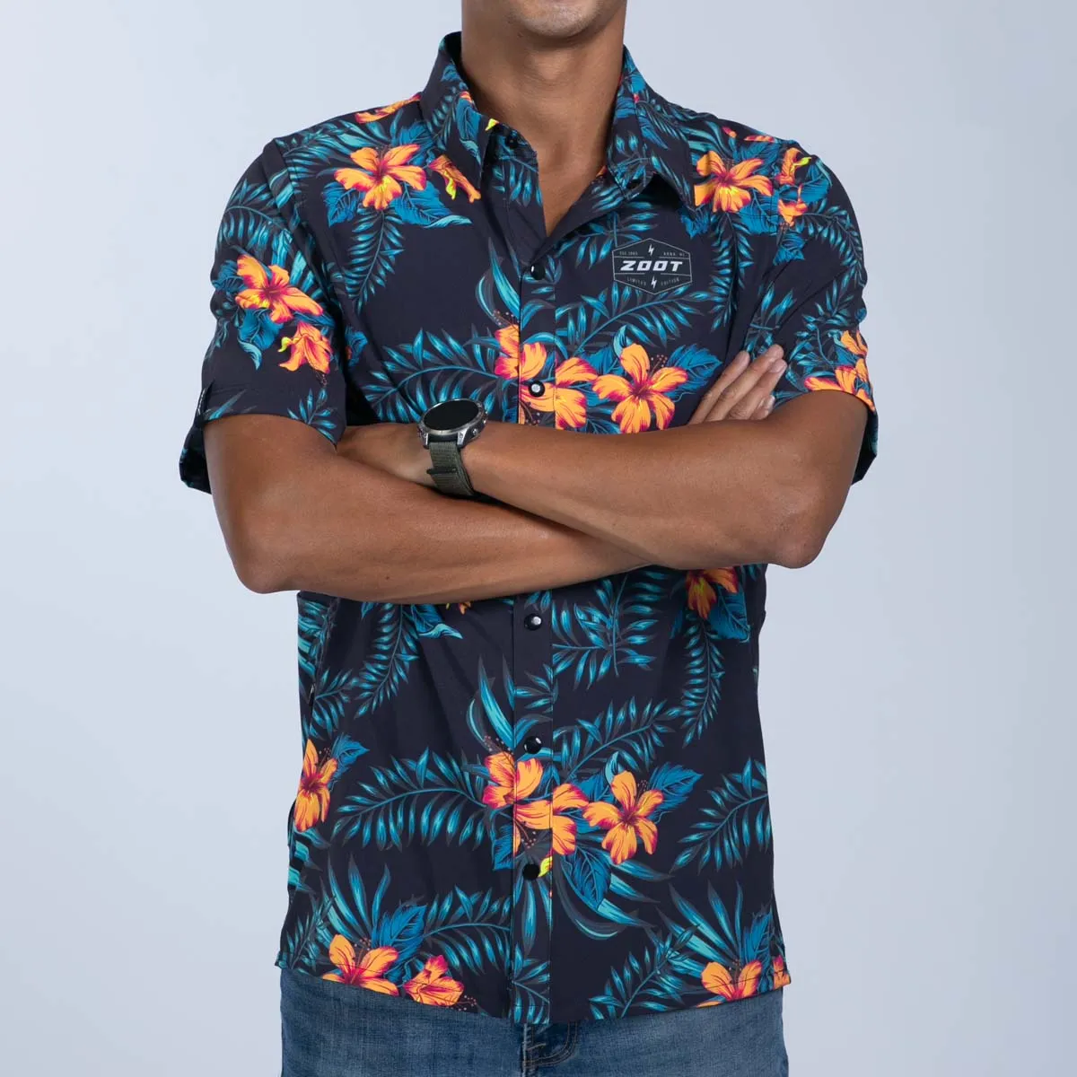 Mens LTD Button Up Party Shirt - Hula