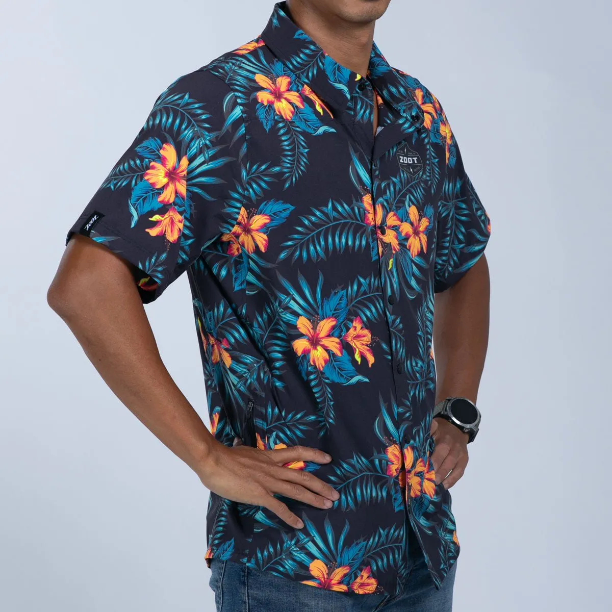 Mens LTD Button Up Party Shirt - Hula