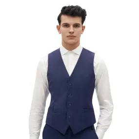 Men's Plain Vest,Navy