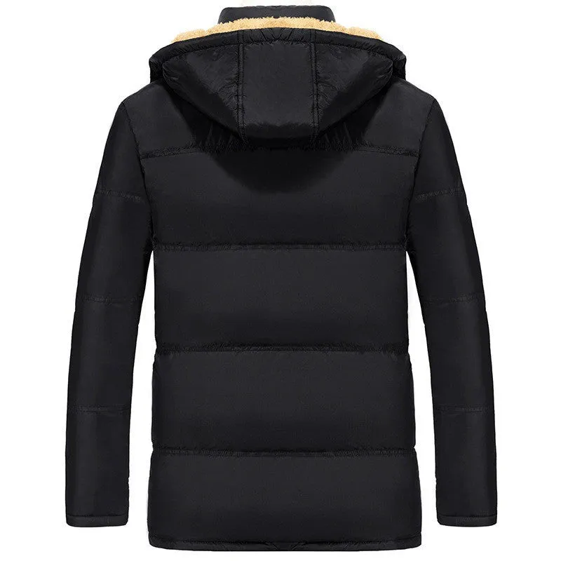 Men's Winter Plus Velvet Padded Jacket - Warm & Stylish Outerwear