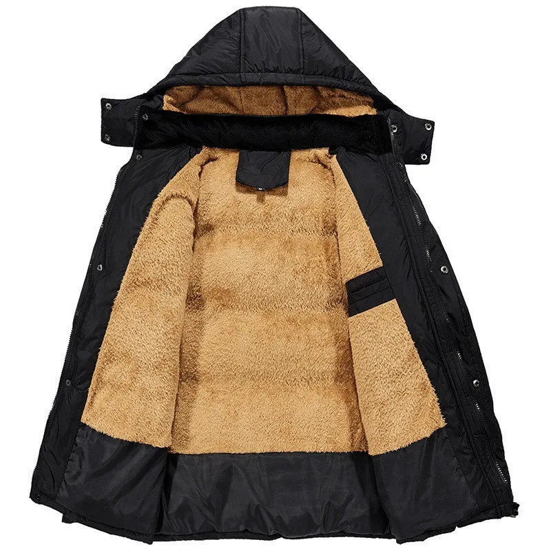 Men's Winter Plus Velvet Padded Jacket - Warm & Stylish Outerwear