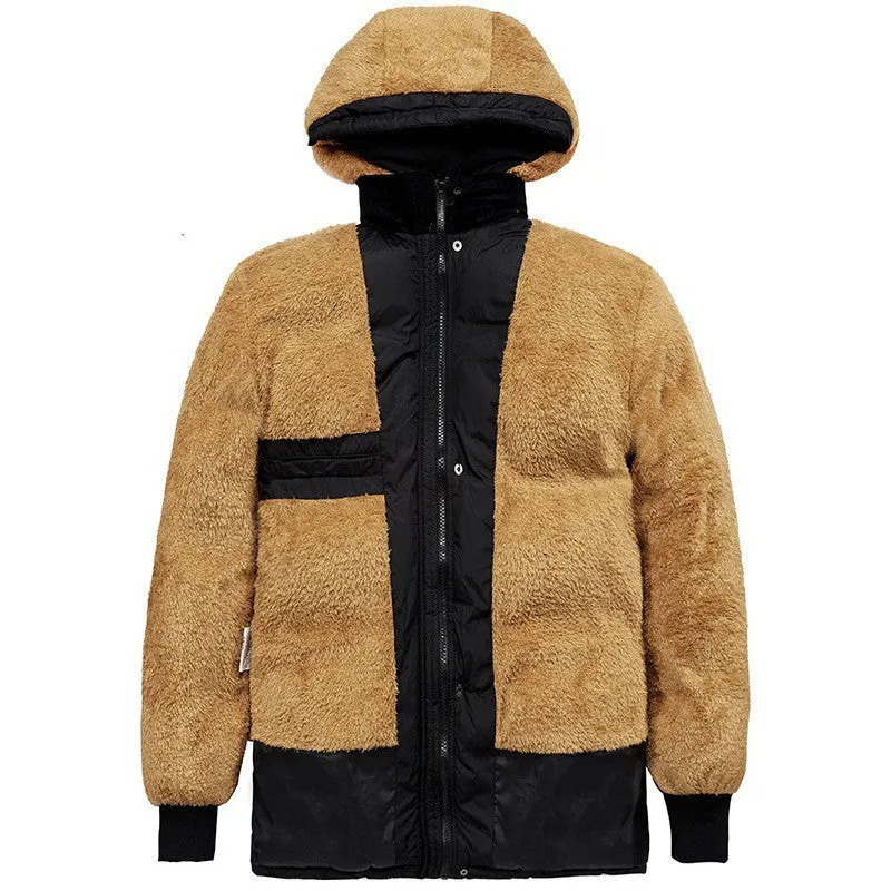 Men's Winter Plus Velvet Padded Jacket - Warm & Stylish Outerwear