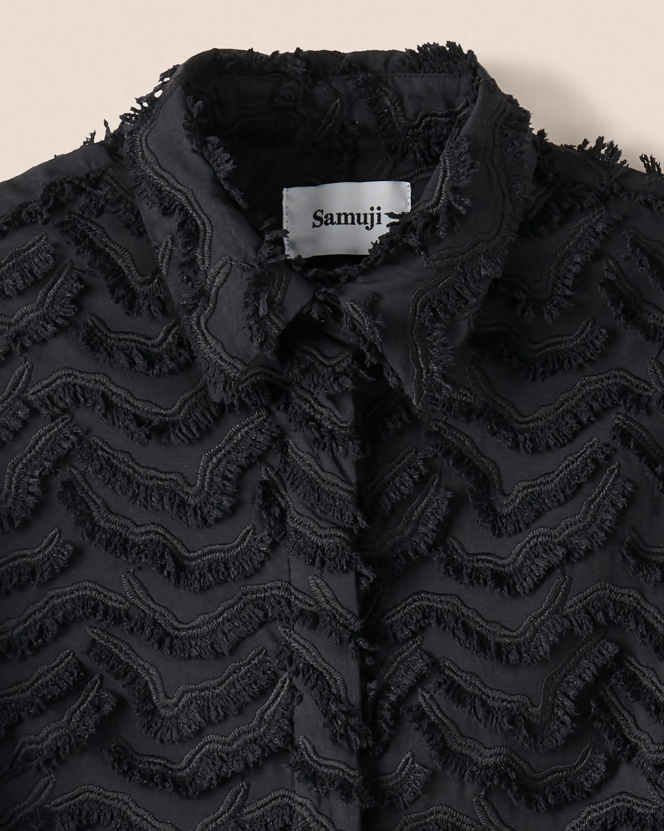 Mia Shirt Dress Ricamo Black