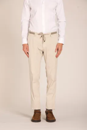Milano Flex pantalone chino uomo in gabardina stretch extra slim fit