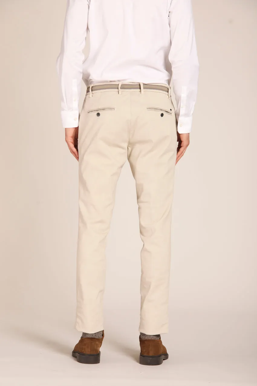 Milano Flex pantalone chino uomo in gabardina stretch extra slim fit