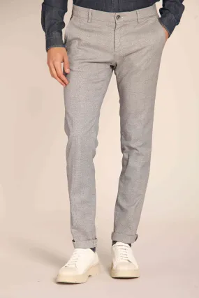 Milano pantalone chino uomo fantasia galles sfumato extra slim fit