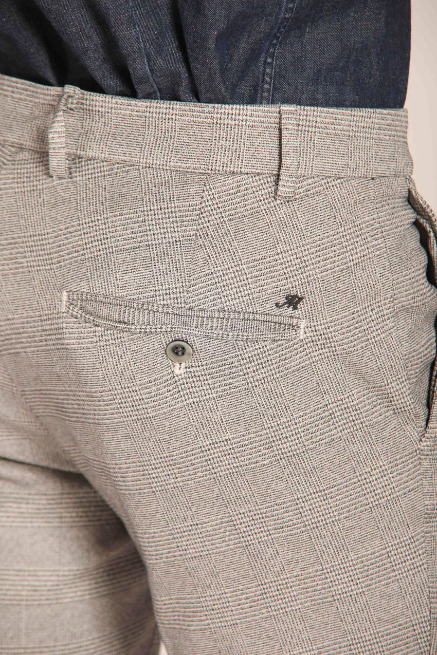 Milano pantalone chino uomo fantasia galles sfumato extra slim fit
