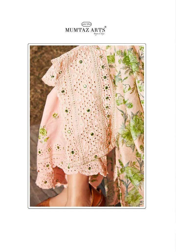 Mumtaz Arts Unstitched Pure Lawn Salwar Suit Material
