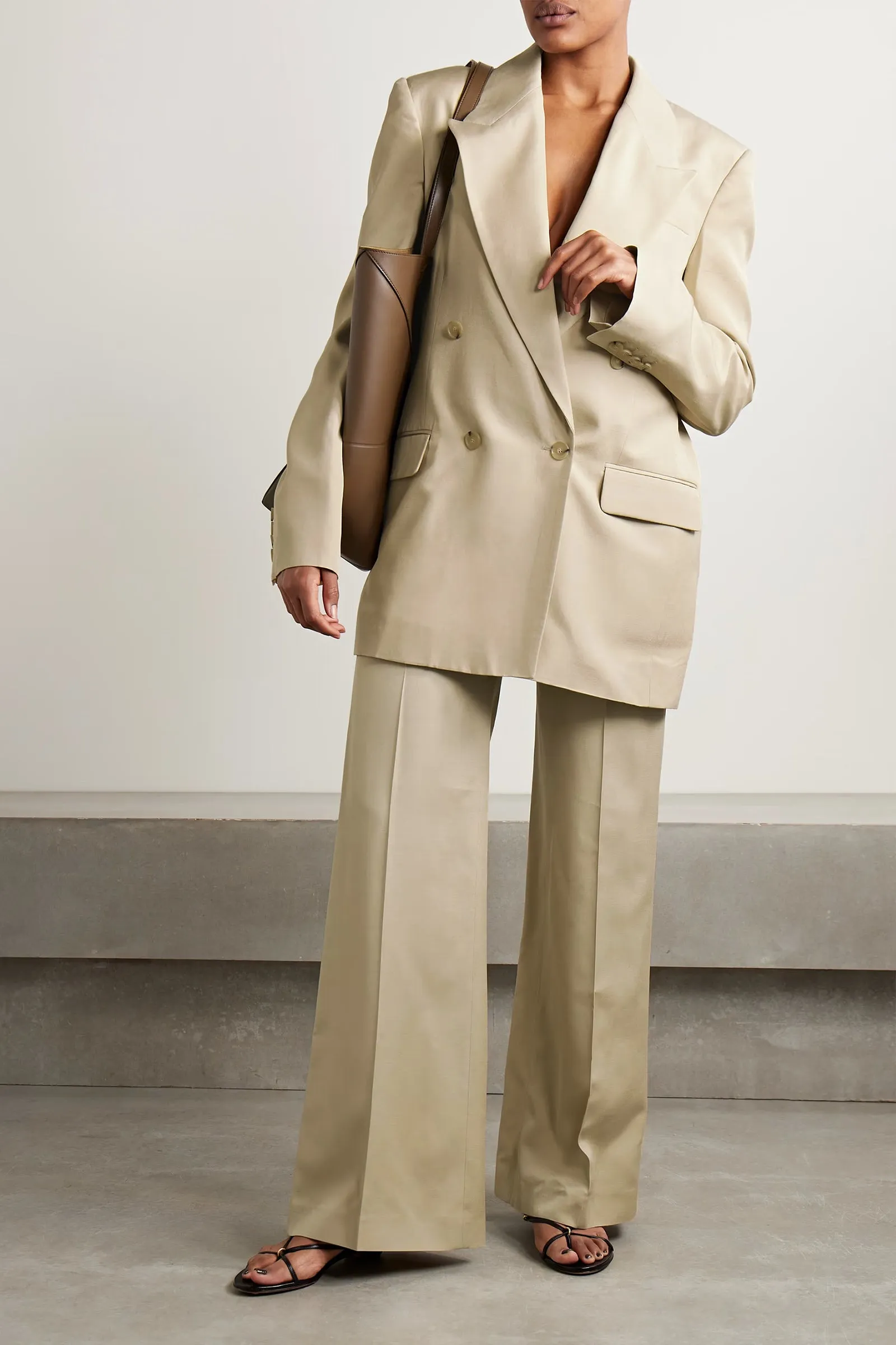   NET SUSTAIN Double-breasted LENZING™ ECOVERO™ Blazer