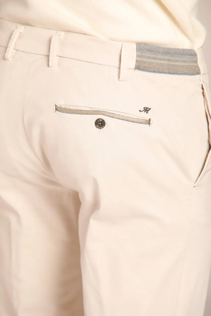 New York Elax pantalone chino jogger uomo in gabardina stretch regular fit