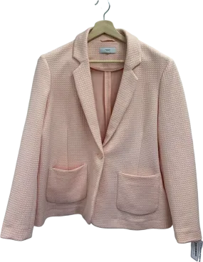 Next Pink Textured Blazer UK 14