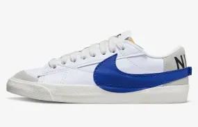 Nike Blazer Low 77 Jumbo DQ8768-100 Men's White Old Royal Running Shoes C855
