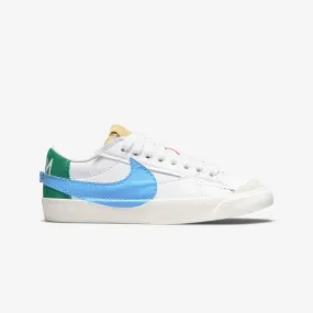 Nike | WMN'S BLAZER LOW '77 JUMBO { WHITE/MALACHITE-UNIVERSITY BLUE