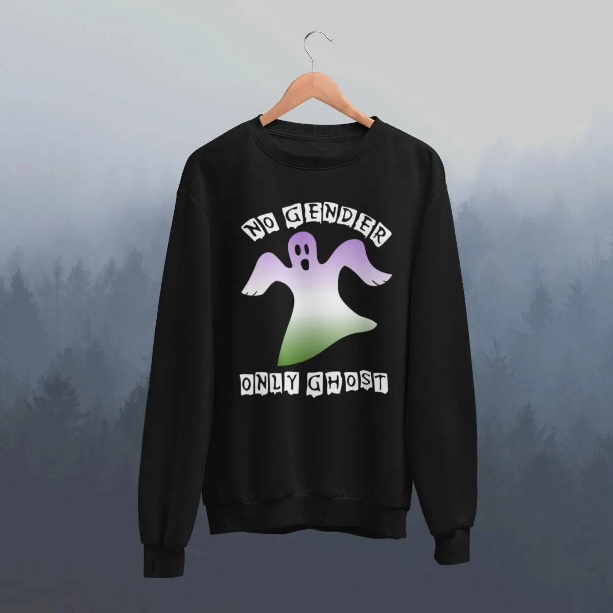 No Gender only Ghost Genderqueer Sweatshirt