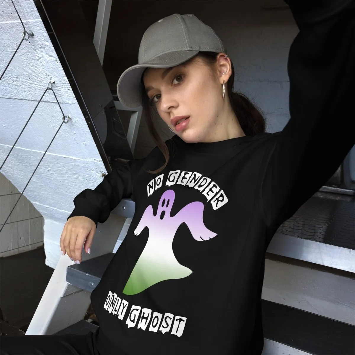 No Gender only Ghost Genderqueer Sweatshirt