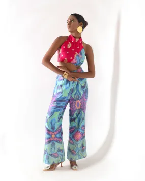 Norway Holographic Silk Coord Set RTS